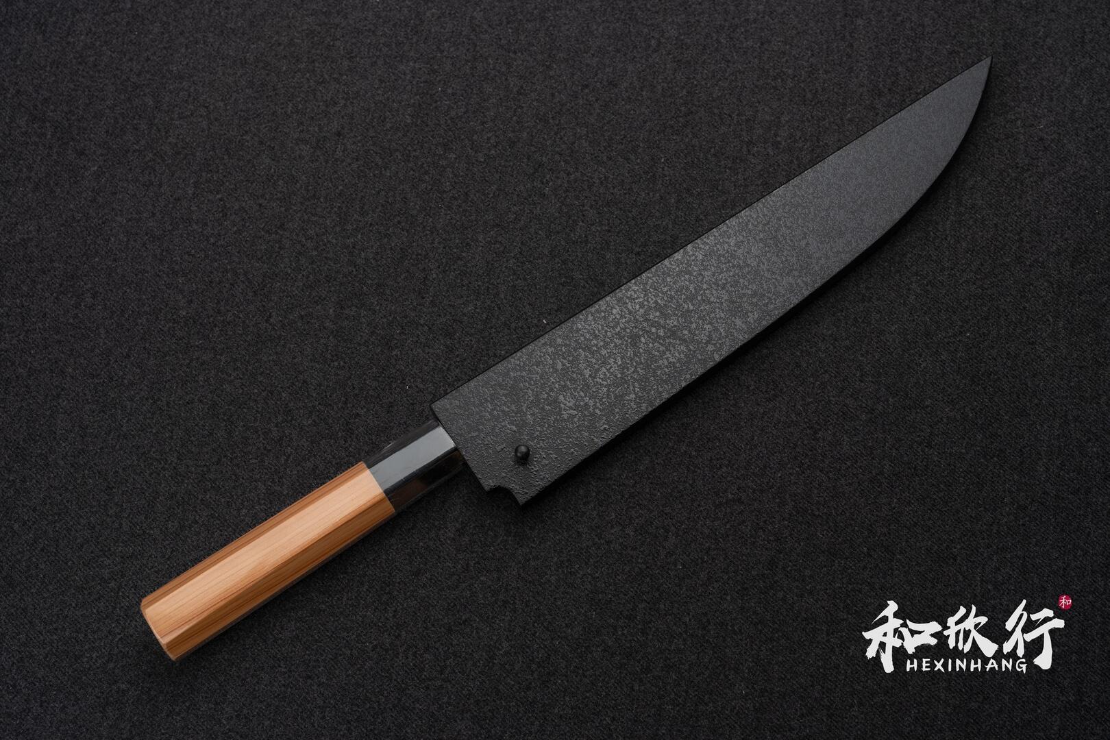 堺孝行焰孤月青二鋼割込み先丸筋引240mm 土井逸夫作